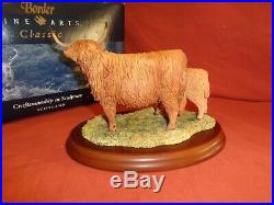 Border Fine Arts BFA Highland Cow & Calf 167 Ltd Edition