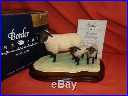 Border Fine Arts BFA Suffolk Ewe & Lambs L87 Limited Ed