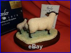Border Fine Arts BFA Suffolk Ewe & Lambs L87 Limited Ed