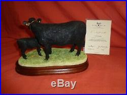 Border Fine Arts BFA Welsh Cow and Calf BO008 Ltd Edition