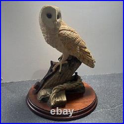 Border Fine Arts Barn Owl Figurine'On the lookout' BO276 1997 by David Walton