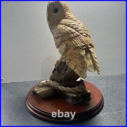 Border Fine Arts Barn Owl Figurine'On the lookout' BO276 1997 by David Walton