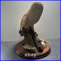 Border Fine Arts Barn Owl Figurine'On the lookout' BO276 1997 by David Walton