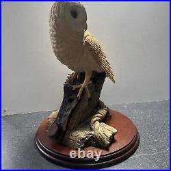 Border Fine Arts Barn Owl Figurine'On the lookout' BO276 1997 by David Walton