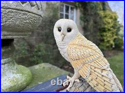 Border Fine Arts Barn Owl Figurine'On the lookout' BO276 1997 by David Walton