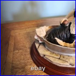 Border Fine Arts Bath Time B0086 Boy bathing his Border Collie Dog 6 by 5 1/2 Border Fine Arts Bath Time B0086 Boy bathing his Border Collie Dog 6 by 5 1/2