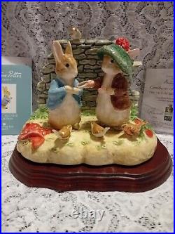 Border Fine Arts Beatrix Potter 100 Years BENJAMIN BUNNY LIM ED FIGURINE A3945 Border Fine Arts Beatrix Potter 100 Years BENJAMIN BUNNY LIM ED FIGURINE A3945