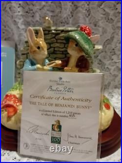 Border Fine Arts Beatrix Potter 100 Years BENJAMIN BUNNY LIM ED FIGURINE A3945 Border Fine Arts Beatrix Potter 100 Years BENJAMIN BUNNY LIM ED FIGURINE A3945
