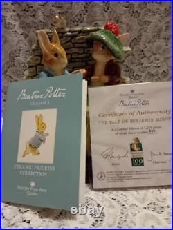 Border Fine Arts Beatrix Potter 100 Years BENJAMIN BUNNY LIM ED FIGURINE A3945 Border Fine Arts Beatrix Potter 100 Years BENJAMIN BUNNY LIM ED FIGURINE A3945