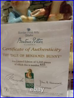 Border Fine Arts Beatrix Potter 100 Years BENJAMIN BUNNY LIM ED FIGURINE A3945 Border Fine Arts Beatrix Potter 100 Years BENJAMIN BUNNY LIM ED FIGURINE A3945