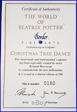 Border Fine Arts, Beatrix Potter Christmas Tree Dance Limited Edition Tableau