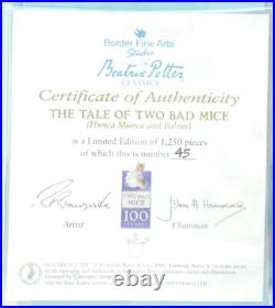 Border Fine Arts Beatrix Potter ClassicThe Tale of 2 Bad Mice A3948-Limited Ed Border Fine Arts Beatrix Potter ClassicThe Tale of 2 Bad Mice A3948-Limited Ed