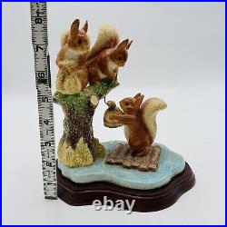 Border Fine Arts Beatrix Potter Sailing Home Squirrel Nutkin Figurine Base RARE