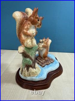 Border Fine Arts Beatrix Potter Sailing Home Squirrel Nutkin Figurine Base RARE Border Fine Arts Beatrix Potter Sailing Home Squirrel Nutkin Figurine Base RARE