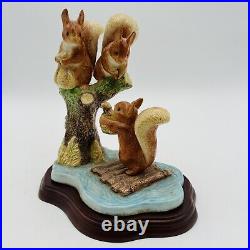 Border Fine Arts Beatrix Potter Sailing Home Squirrel Nutkin Figurine Base RARE