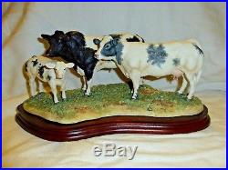 Border Fine Arts Belgian Blue Family Group Cows Cattle Ltd Ed B0771
