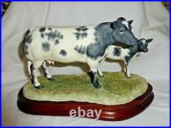 Border Fine Arts Belgium Blue Cow And Calf Ltd Ed B 05090 Version 1