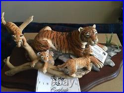 Border Fine Arts Bengal Tigress And Cubs By R. J. Robert Limited Ed No27/750