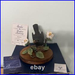 Border Fine Arts Bird L90 Blackbird Ltd Ed 476/1850 New Original In It's Boxes