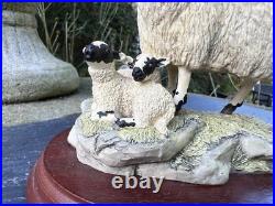 Border Fine Arts'Black Face Ewe & Lambs' Model B124 Ray Ayres 1996 Border Fine Arts'Black Face Ewe & Lambs' Model B124 Ray Ayres 1996
