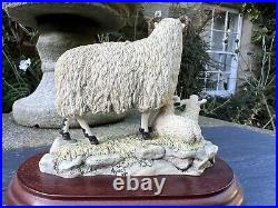 Border Fine Arts'Black Face Ewe & Lambs' Model B124 Ray Ayres 1996