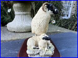 Border Fine Arts'Black Face Ewe & Lambs' Model B124 Ray Ayres 1996 Border Fine Arts'Black Face Ewe & Lambs' Model B124 Ray Ayres 1996
