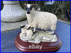 Border Fine Arts'Black Face Ewe & Lambs' Model B124 Ray Ayres 1996