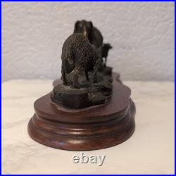 Border Fine Arts Black Faced Ewe & Border Collie Bronzed Limited Edition 377/500