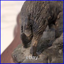 Border Fine Arts Black Faced Ewe & Border Collie Bronzed Limited Edition 377/500