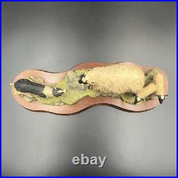 Border Fine Arts Black Faced Ewe and Collie Figure Statue B104 by Ray Ayres RARE