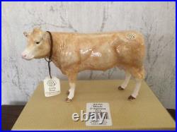 Border Fine Arts Blonde D'Aquitaine Cow Model A5256 18x12cms Boxed