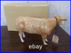 Border Fine Arts Blonde D'Aquitaine Cow Model A5256 18x12cms Boxed