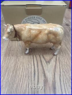 Border Fine Arts Blonde D'Aquitaine Cow, immaculate condition, RARE A5256