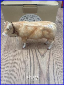 Border Fine Arts Blonde D'Aquitaine Cow, immaculate condition, RARE A5256