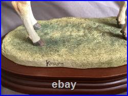Border Fine Arts Blonde D'aquitaine Cow And Calf On Plinth Limited Ed 308/1250