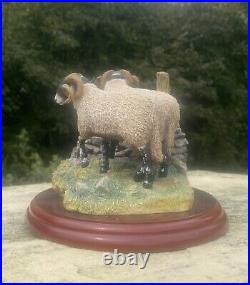 Border Fine Arts'Bolted' sheep figurine by Hans Kendrick, 2001