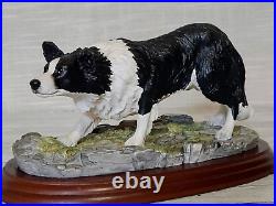 Border Fine Arts Border Collie Black and White Rare Vintage Model B0449A Vgc Border Fine Arts Border Collie Black and White Rare Vintage Model B0449A Vgc