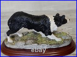 Border Fine Arts Border Collie Black and White Rare Vintage Model B0449A Vgc Border Fine Arts Border Collie Black and White Rare Vintage Model B0449A Vgc