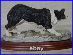 Border Fine Arts Border Collie Black and White Rare Vintage Model B0449A Vgc Border Fine Arts Border Collie Black and White Rare Vintage Model B0449A Vgc