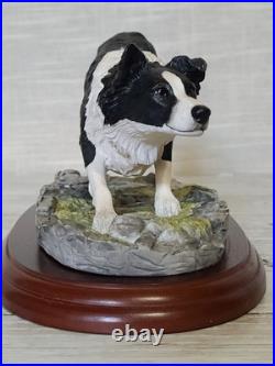 Border Fine Arts Border Collie Black and White Rare Vintage Model B0449A Vgc Border Fine Arts Border Collie Black and White Rare Vintage Model B0449A Vgc