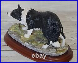 Border Fine Arts Border Collie Black and White Rare Vintage Model B0449A Vgc Border Fine Arts Border Collie Black and White Rare Vintage Model B0449A Vgc