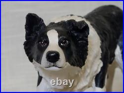 Border Fine Arts Border Collie Black and White Rare Vintage Model B0449A Vgc Border Fine Arts Border Collie Black and White Rare Vintage Model B0449A Vgc