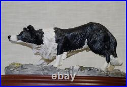Border Fine Arts Border Collie Black and White Rare Vintage Model B0449A Vgc Border Fine Arts Border Collie Black and White Rare Vintage Model B0449A Vgc