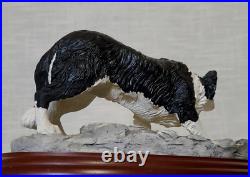 Border Fine Arts Border Collie Black and White Rare Vintage Model B0449A Vgc Border Fine Arts Border Collie Black and White Rare Vintage Model B0449A Vgc