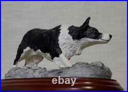Border Fine Arts Border Collie Black and White Rare Vintage Model B0449A Vgc Border Fine Arts Border Collie Black and White Rare Vintage Model B0449A Vgc