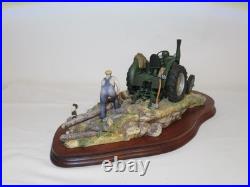 Border Fine Arts Boxed Ltd. Ed. 1228/1500'hauling Out' Sculpture By Ray Ayres