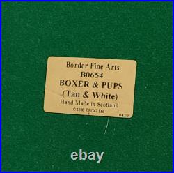 Border Fine Arts Boxer and Pups (Tan & White) Ltd. Edition No. 88/950 No. BO654
