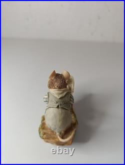 Border Fine Arts Brambly Hedge Dusty Pushing Pram BH75 Boxed (7cm Height)