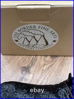 Border Fine Arts Cattle Black Galloway Cow A5255, Bnib