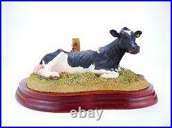 Border Fine Arts Cattle Breeds A5273 Holstein Friesian Lying Figure Figurine